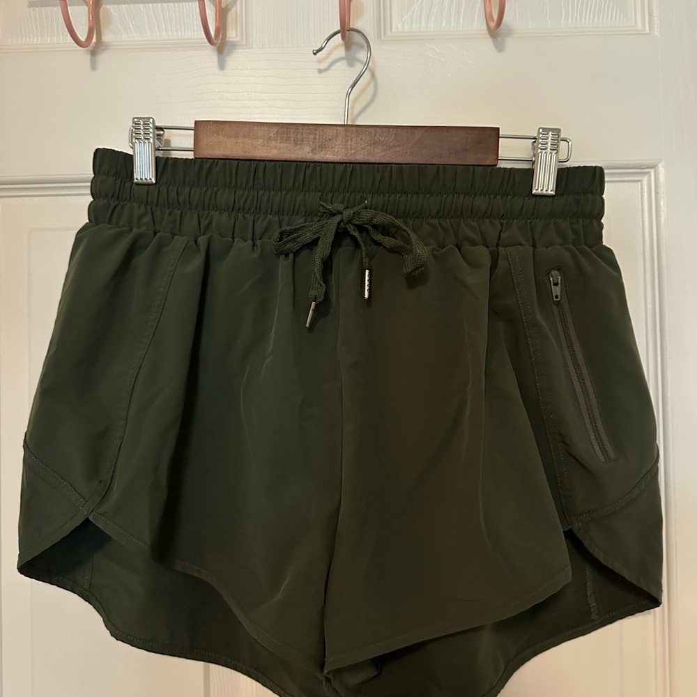 Olive Green Women's Shorts